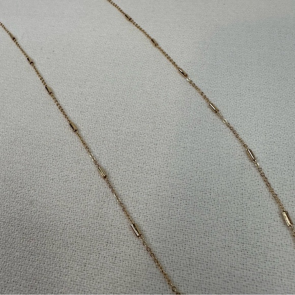 Pendant Hope Necklace Gold Tone Pink Stone - Picture 5 of 8